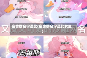 宿舍群名字逗比(宿舍群名字逗比女生)