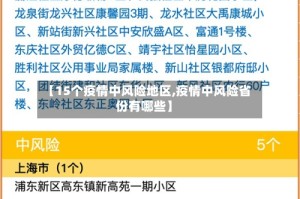 【15个疫情中风险地区,疫情中风险省份有哪些】