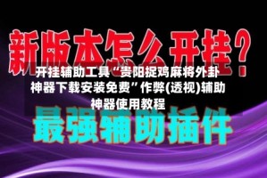 开挂辅助工具“贵阳捉鸡麻将外卦神器下载安装免费”作弊(透视)辅助神器使用教程