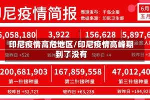 印尼疫情高危地区/印尼疫情高峰期到了没有