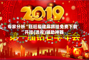 专家分析“旺旺福建麻将挂免费下载”开挂(透视)辅助神器