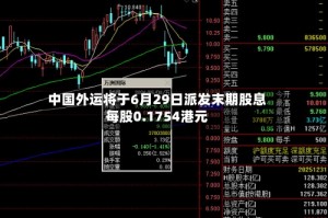 中国外运将于6月29日派发末期股息每股0.1754港元