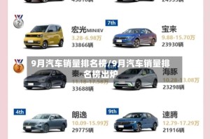 9月汽车销量排名榜/9月汽车销量排名榜出炉