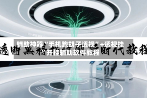 辅助神器“手机跑胡子透视”+透视挂”开挂辅助软件教程