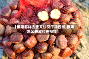 【板栗怎样去皮又快又干净视频,板栗怎么去皮和壳视频】
