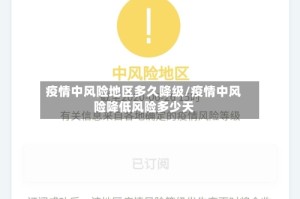 疫情中风险地区多久降级/疫情中风险降低风险多少天
