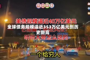 全球债务规模逼近353万亿美元创历史新高