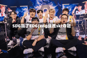 SDG赢了EDG(edg战胜skt夺冠)
