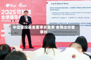 中信建投基金董事长变更 金强出任董事长