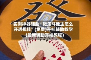 实测神器辅助“微乐斗地主怎么开透视挂”(免费)开挂辅助教学(最新辅助开挂教程)