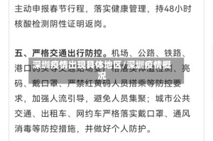 深圳疫情出现具体地区/深圳疫情概况