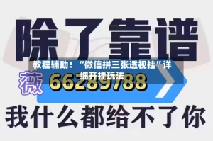 教程辅助！“微信拼三张透视挂”详细开挂玩法