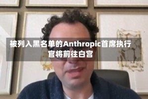 被列入黑名单的Anthropic首席执行官将前往白宫