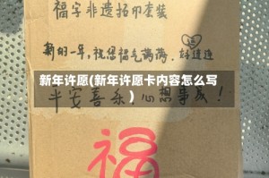新年许愿(新年许愿卡内容怎么写)