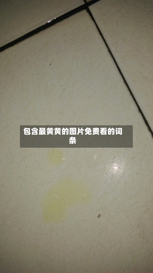 包含最黄黄的图片免费看的词条-第2张图片