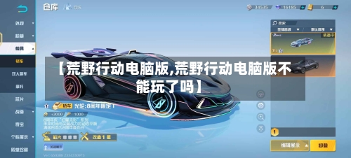 【荒野行动电脑版,荒野行动电脑版不能玩了吗】-第2张图片