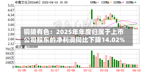 铜陵有色：2025年年度归属于上市公司股东的净利润同比下降14.02%-第2张图片