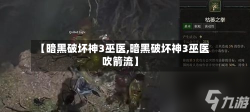 【暗黑破坏神3巫医,暗黑破坏神3巫医吹箭流】-第1张图片