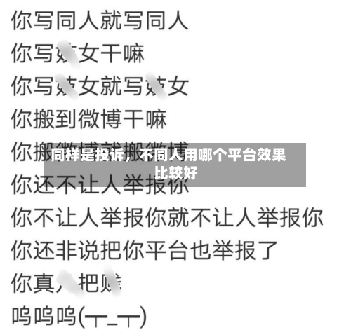 同样是投诉，不同人用哪个平台效果比较好-第2张图片