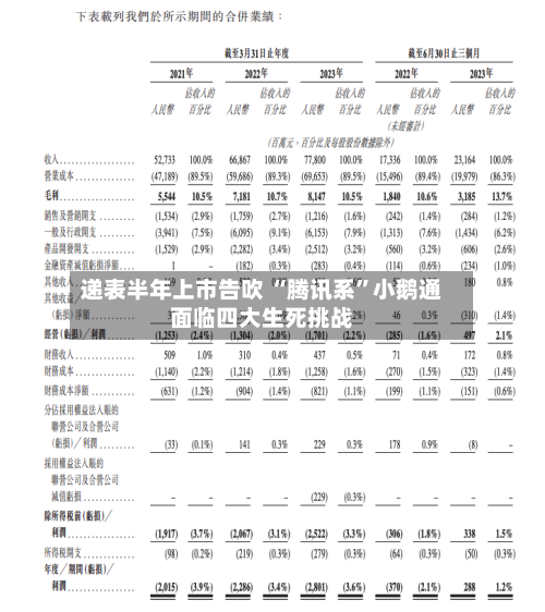 递表半年上市告吹 “腾讯系”小鹅通面临四大生死挑战-第1张图片