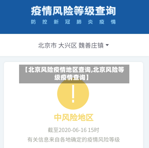 【北京风险疫情地区查询,北京风险等级疫情查询】-第2张图片