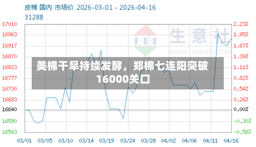 美棉干旱持续发酵，郑棉七连阳突破16000关口-第2张图片