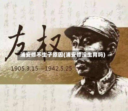 浦安修不生子原因(浦安修没生育吗)-第2张图片