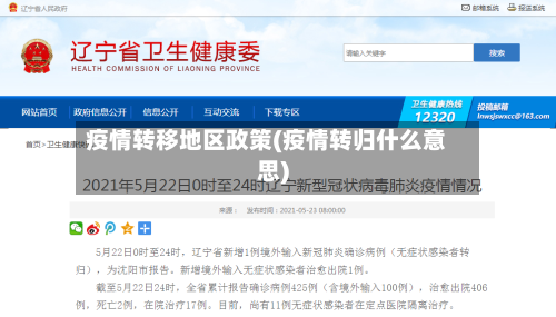 疫情转移地区政策(疫情转归什么意思)-第2张图片