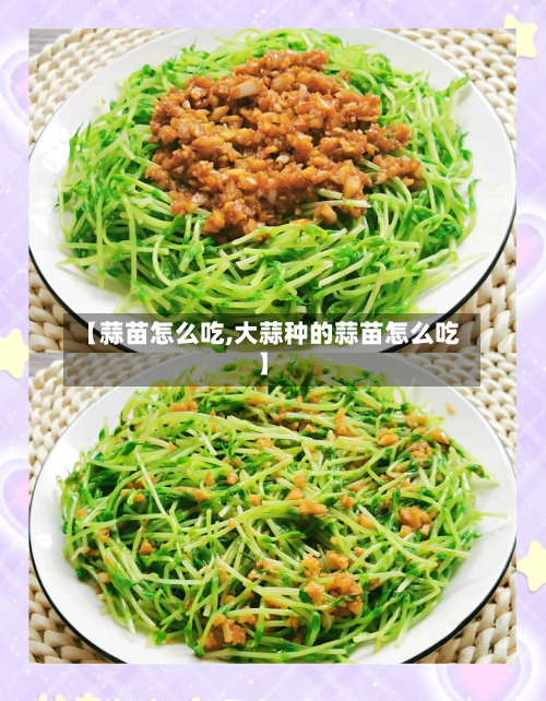 【蒜苗怎么吃,大蒜种的蒜苗怎么吃】-第1张图片