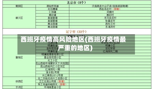 西班牙疫情高风险地区(西班牙疫情最严重的地区)-第1张图片