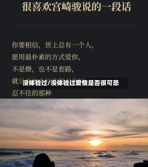 没体验过/没体验过爱情是否很可悲-第1张图片