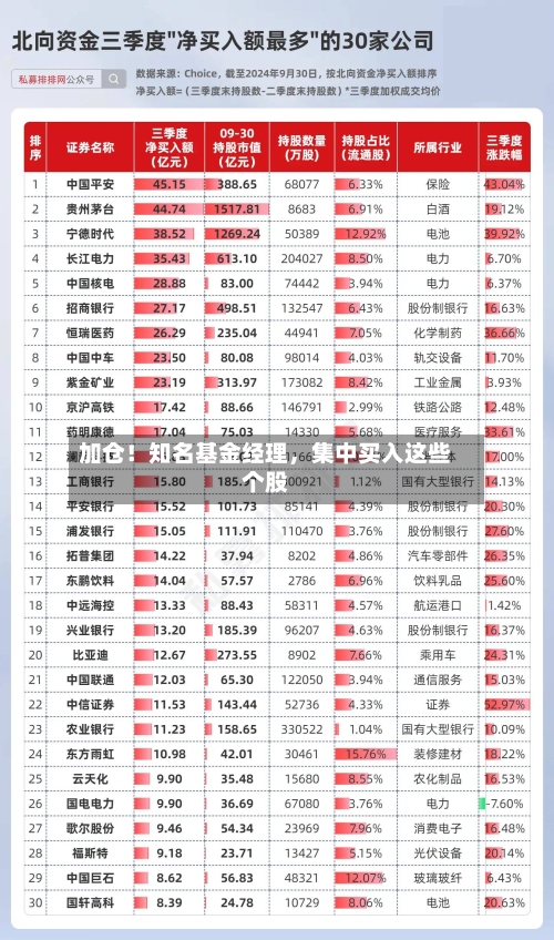 加仓！知名基金经理，集中买入这些个股-第3张图片