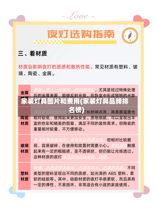 家装灯具图片和费用(家装灯具品牌排名榜)-第1张图片