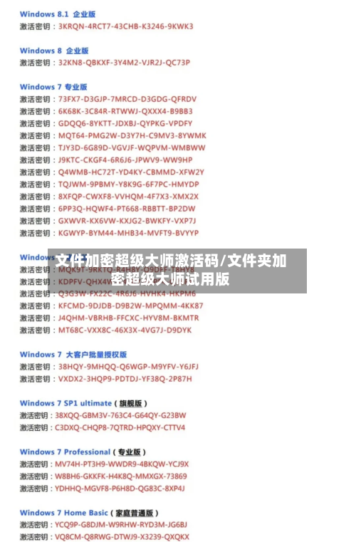 文件加密超级大师激活码/文件夹加密超级大师试用版-第1张图片