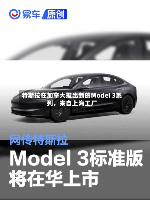 特斯拉在加拿大推出新的Model 3系列，来自上海工厂-第1张图片