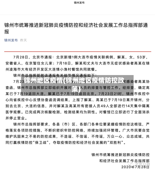 锦州地区疫情(锦州地区疫情防控政策)-第3张图片