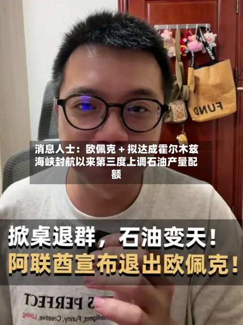 消息人士：欧佩克 + 拟达成霍尔木兹海峡封航以来第三度上调石油产量配额-第2张图片