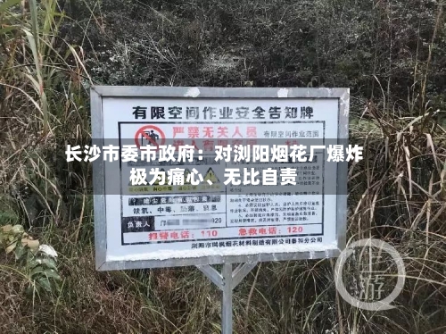 长沙市委市政府：对浏阳烟花厂爆炸极为痛心、无比自责-第1张图片