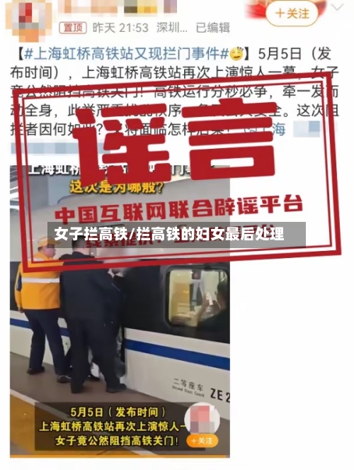 女子拦高铁/拦高铁的妇女最后处理-第2张图片