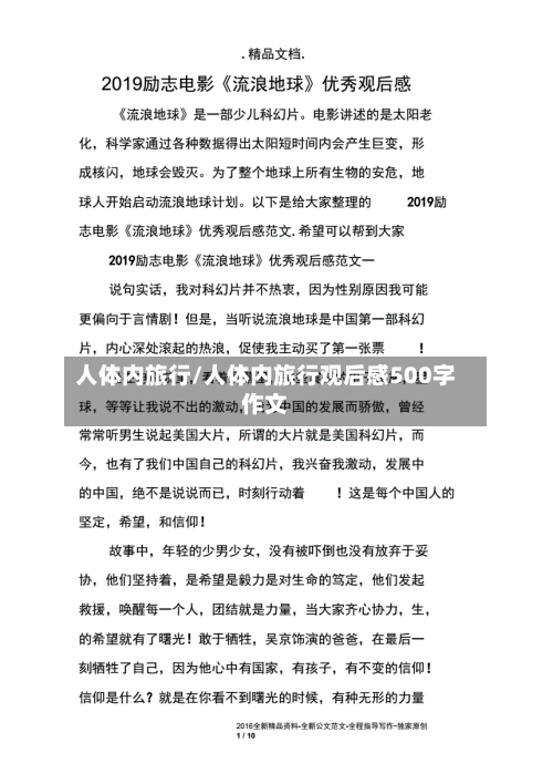 人体内旅行/人体内旅行观后感500字作文-第1张图片