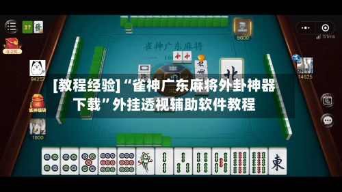 [教程经验]“雀神广东麻将外卦神器下载”外挂透视辅助软件教程-第2张图片