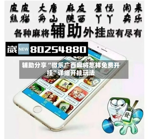 辅助分享“微乐广西麻将怎样免费开挂	”详细开挂玩法-第2张图片