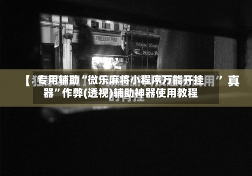 专用辅助“微乐麻将小程序万能开挂器”作弊(透视)辅助神器使用教程-第3张图片