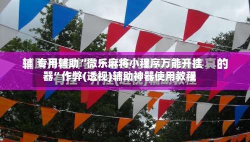 专用辅助“微乐麻将小程序万能开挂器	”作弊(透视)辅助神器使用教程-第2张图片