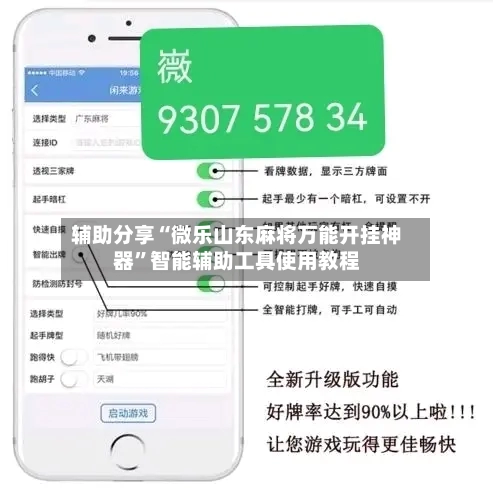 辅助分享“微乐山东麻将万能开挂神器”智能辅助工具使用教程-第3张图片