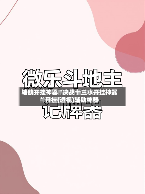 辅助开挂神器“决战十三水开挂神器	”开挂(透视)辅助神器-第1张图片