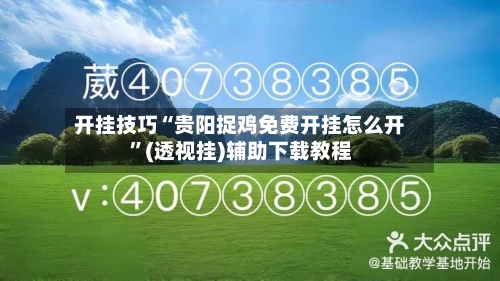开挂技巧“贵阳捉鸡免费开挂怎么开”(透视挂)辅助下载教程-第2张图片