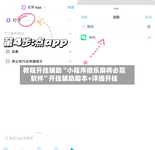 教程开挂辅助“小程序微乐麻将必赢软件”开挂辅助脚本+详细开挂-第1张图片