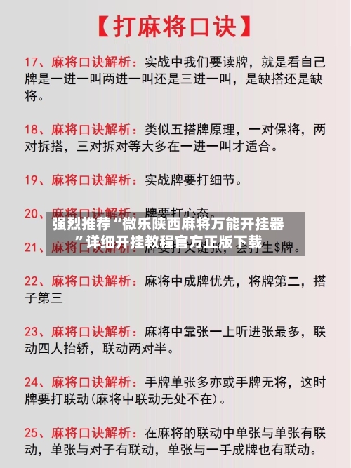 强烈推荐“微乐陕西麻将万能开挂器”详细开挂教程官方正版下载-第3张图片