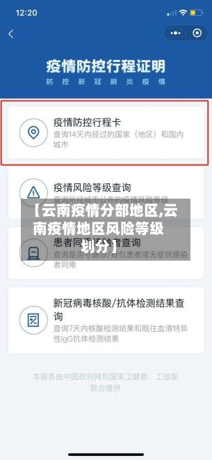 【云南疫情分部地区,云南疫情地区风险等级划分】-第1张图片